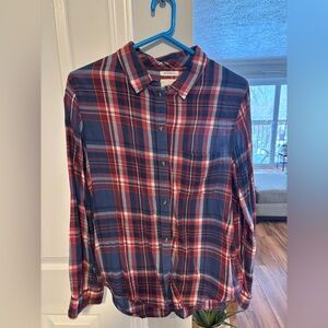 AE plaid long sleeve Shorter length